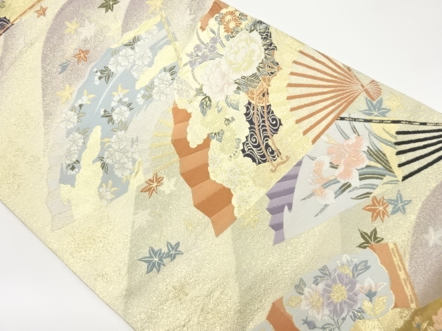 JAPANESE FUKURO OBI / WOVEN FLOWERS